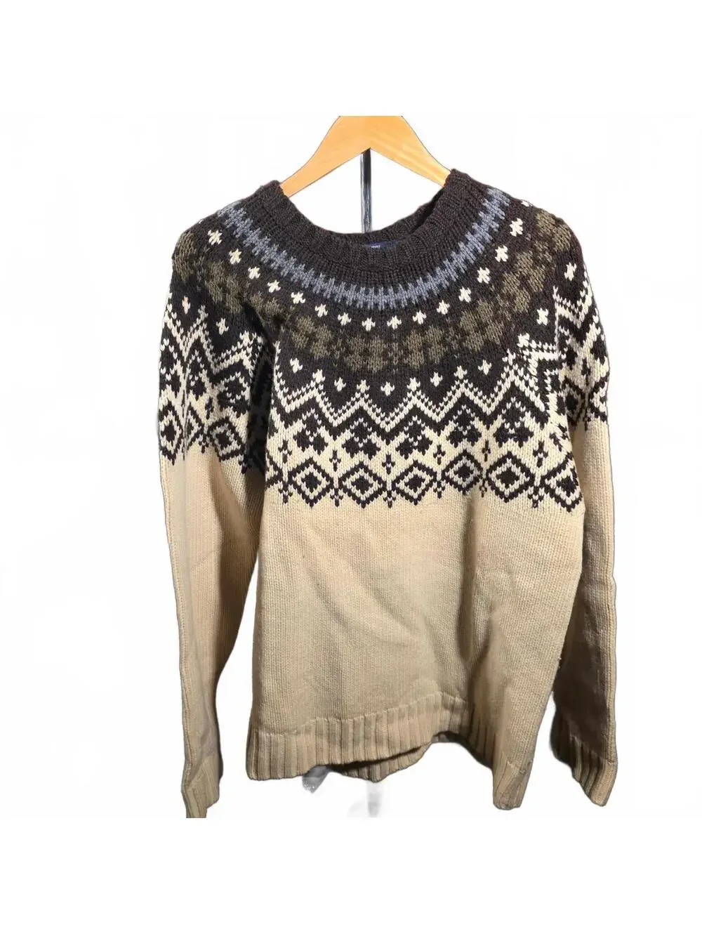 J.Crew XL Lambs Wool and Alpaca Blend Fair Isle Sweater